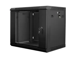 szafa-instalacyjna-wiszaca-19-9u-600x450mm-czarna-drzwi-szklane