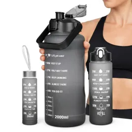 butelka-na-wode-3x-bidon-motywacyjny-2l-900ml-300ml-zestaw-slomka-silownia