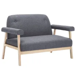 sofa-2-osobowa-tapicerowana-materialem-ciemnoszara