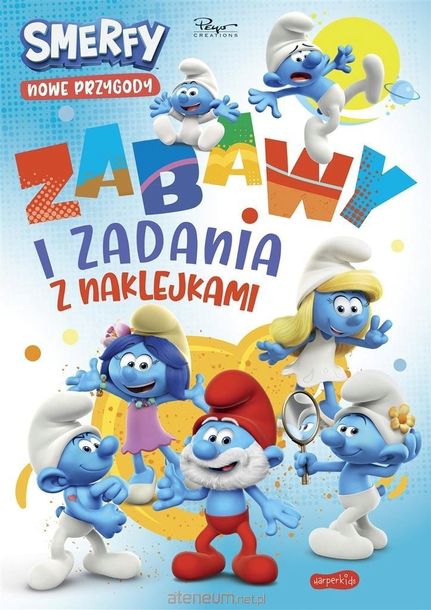 SMERFY. ZABAWY I ZADANIA Z NAKLEJKAMI. NOWE PRZYG. - IZABELA KARPISZUK
