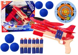 pistolet-na-strzalki-kulki-piankowe-wyrzutnia-samolotu-tarcza-zestaw-5w1