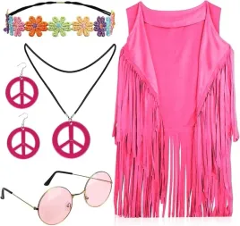 kamizelka-rozowa-zamszowa-z-fredzlami-dodatki-lata-60-70-hippie-xl