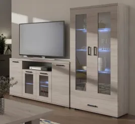 mebloscianka-zestaw-mebli-dab-sonoma-komoda-ze-szklem-witryna-ze-szklem