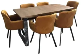 zestaw-loftowy-stol-rozkladany-krzesla-velvet