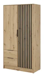 szafa-z-lamelami-otwierana-z-szufladami-garderoba