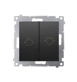 simon-54-przycisk-roletowy-modul-16ax-250v-zaciski-srubowe-czarny-mat