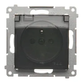 simon-54-gniazdo-pojedyncze-ip44-z-uziemieniem-dgz1bz-01-48a-antracyt