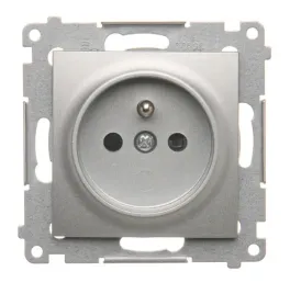 simon-54-gniazdo-pojedyncze-dgz1z-01-43-srebrny