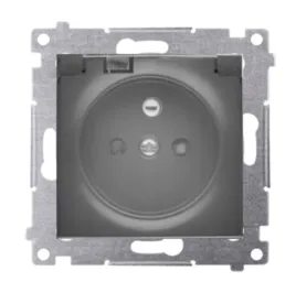 simon-54-gniazdo-elektryczne-transparentna-klapka-dgz1bz-01-49a-czarny-mat