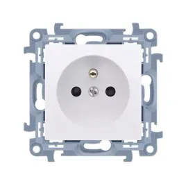 simon-10-gniazdo-pojedyncze-z-uziemieniem-cgz1-01-11-bialy