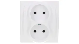 gniazdo-podwojne-z-uziemieniem-przeslony-torow-karlik-logo-bialy-lgp-2zp