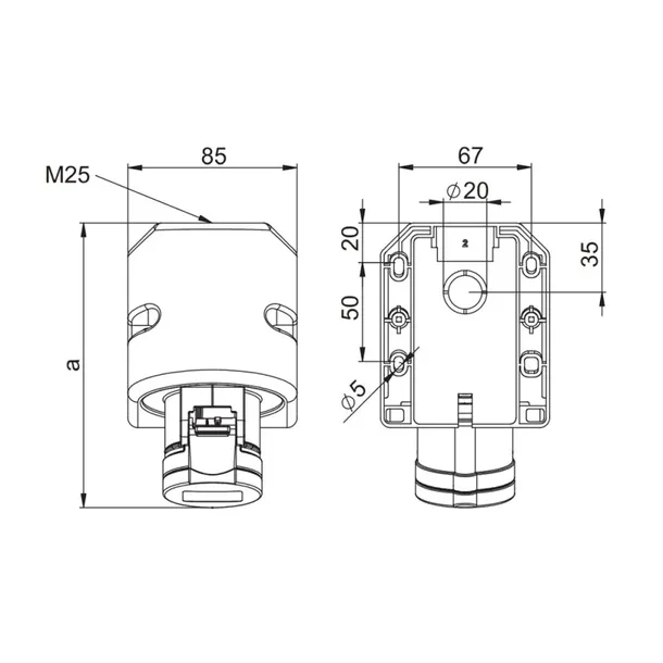 gniazdo-silowe-32a-5p-3p-n-e-uziemienie-z-uziemieniem