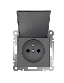 karea-gniazdo-pojedyncze-z-uziemieniem-z-klapka-2p-z-antracyt-makel