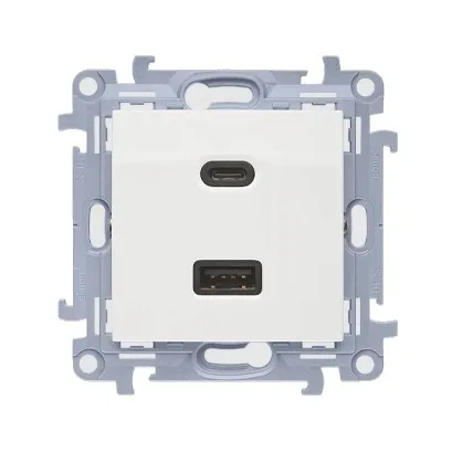 simon-10-gniazdo-ladowarka-2xusb-c-a-3-1-a-quick-charge-5v-dc-bialy-stan-nowy