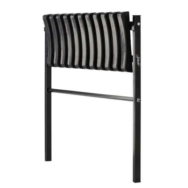 ŁAWKA CMENTARNA SKŁADANA SZEROKA ŁAWECZKA NA CMENTARZ ogrodowa czarna 68CM