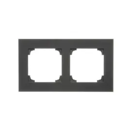 simon-55-ramka-2-krotna-line-czarny-mat-tr2-149