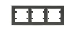 karea-ramka-pozioma-x3-potrojna-antracyt-56050703-makel