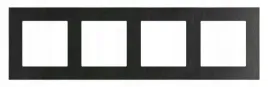 simon-55-ramka-4-krotna-nature-inox-czarny