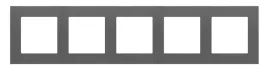 simon-55-ramka-5-krotna-line-grafitowy-mat-tr5-116