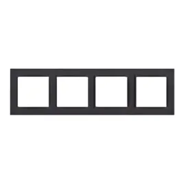 simon-10-ramka-poczworna-cr4-49-czarny-mat