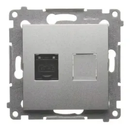 simon-54-gniazdo-komputerowe-rj45-pojedyncze-d61-01-43-srebrny