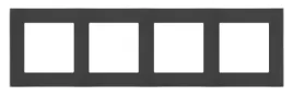 simon-55-ramka-4-krotna-nature-trn4-179-szklo-mrozone-czarne
