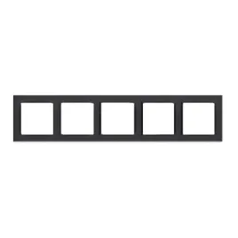 simon-10-ramka-pieciokrotna-cr5-49-czarny-mat