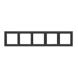 simon-10-ramka-5-krotna-uniwersalna-poziom-i-pion-cr5-49-czarny