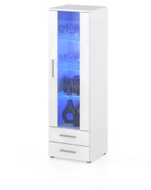 witryna-szafka-stojaca-slupek-z-szyba-bialy-polysk-led-60-cm-dama-pik