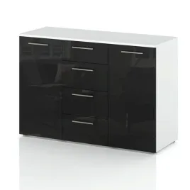 komoda-szafka-szuflady-duza-pojemna-drzwi-czarny-wysoki-polysk-150-cm-full