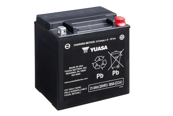 Akumulator motocyklowy YUASA YIX30L-BS AGM 31,6Ah 400A