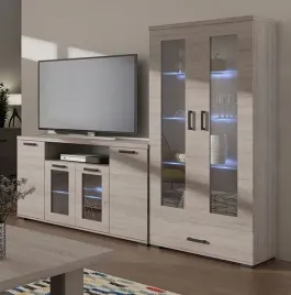 mebloscianka-zestaw-mebli-komoda-witryna-dab-sonoma-bialy-segment-meblowy