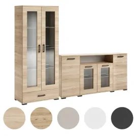 mebloscianka-zestaw-mebli-dab-sonoma-komoda-160-cm-witryna-stojaca-80-cm