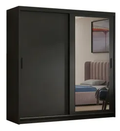 szafa-przesuwna-180-cm-z-lustrem-czarny-mat-polki-drazek-pojemna-lustro