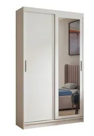 szafa-przesuwna-100-cm-z-lustrem-bialy-mat-drazek-polki-pojemna-szafa