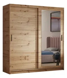 szafa-przesuwna-180-cm-z-lustrem-czarny-mat-artisan-drazek-pojemna-lustro