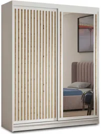 szafa-przesuwna-120-cm-z-lustrem-lamele-bialy-mat-pojemna-szafa