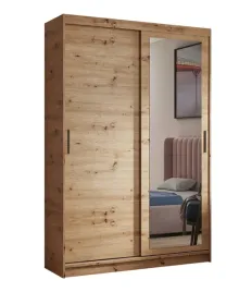 szafa-przesuwna-120-cm-z-lustrem-dab-artisan-drazek-polki-pojemna-lustro