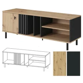 stolik-rtv-138-szafka-pod-telewizor-szafka-rtv-stojaca-polka-tv-lamele-dab