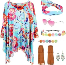 stroj-przebranie-hipisa-boho-lata-70-80-vintage-fredzle-akcesoria-retro