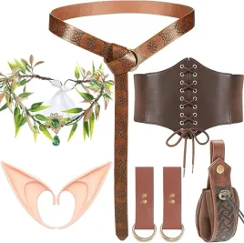 stroj-kostium-elfa-elfie-uszy-akcesoria-wrozka-zestaw-sredniowiecze-skora