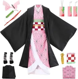 stroj-nezuko-anime-mitsuri-przebranie-japonskie-cosplay-kimono-komplet-130