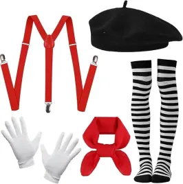 stroj-przebranie-mima-akcesoria-beret-szelki-rekawiczki-komplet-kostium-bal