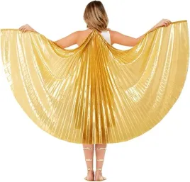 stroj-przebranie-peleryna-grecka-bogini-rzymska-zlota-krolowa-190-skrzydla