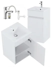 szafka-lazienkowa-wiszaca-z-umywalka-i-bateria-chrom-biala-45x755-cm