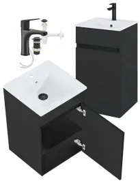 szafka-lazienkowa-wiszaca-z-umywalka-czarna-bateria-mat-czarna-755-x-45cm