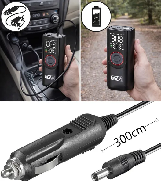 kompresor-bezprzewodowy-10-bar-150-psi-do-auta-roweru-powerbank-6000-mah-kod-producenta-kompresor-pompka-powerbank-10bar-150psi-stan-nowy