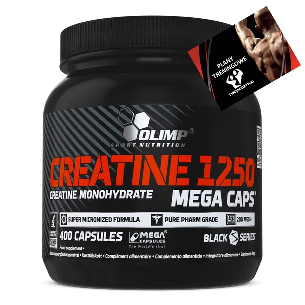 OLIMP KREATYNA CREATINE 400 caps 1250mg MONOHYDRAT WITAMINY MINERAŁY SIŁA
