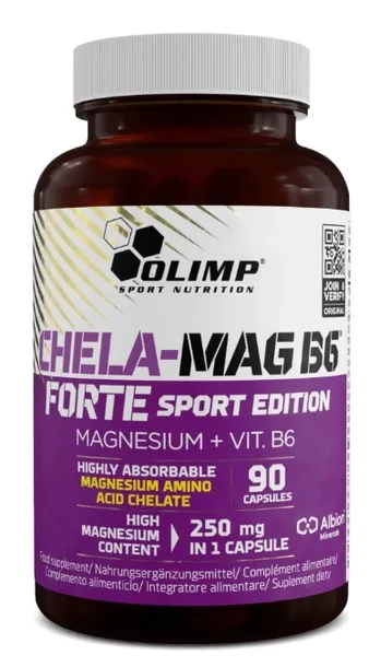 OLIMP CHELA-MAG B6 Forte 90 caps POTĘŻNY MAGNEZ CHELAT STRES WITAMINA B6