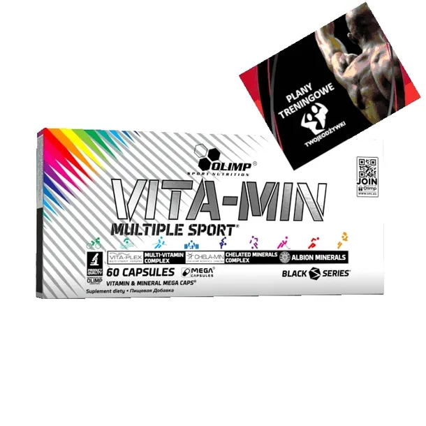 WITAMINY MINERAŁY OLIMP VITA-MIN MULTIPLE SPORT 60 sztuk MAGNEZ CYNK POTAS